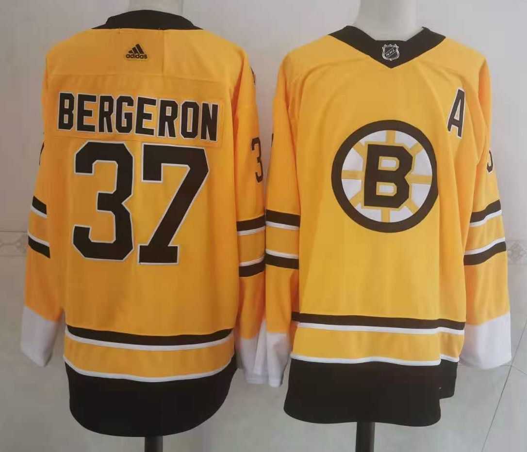 Boston Bruins 37 Patrice Bergeron Yellow Adidas 2020-21 Stitched Jersey,We sell and wholesale Boston Bruins 37 Patrice Bergeron Yellow Adidas 2020-21 Stitched Jersey on line form chian!